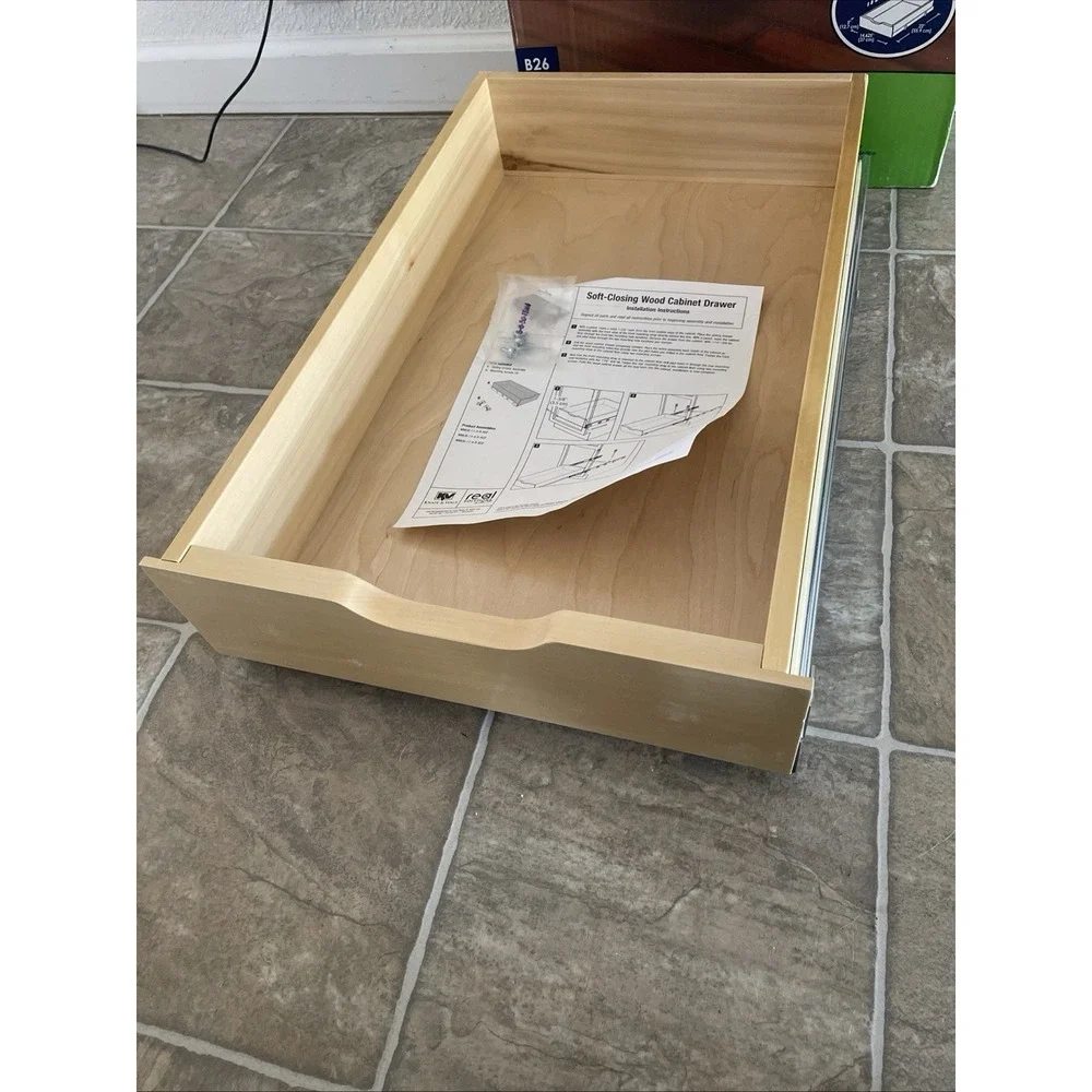 Real Solutions Soft-Close Wood Drawer B26 Fits 15